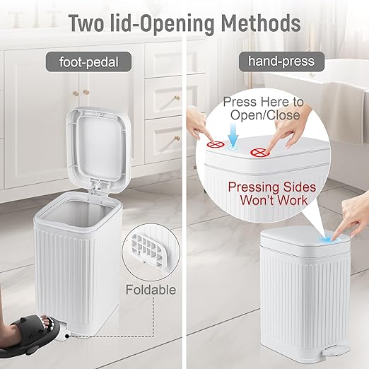 rejomiik Small Bathroom Trash Can - Image 3