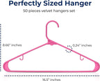 SereneLife 50 Pack Plastic Hangers, Space-Saving Closet Organizers, Durable and - Image 2