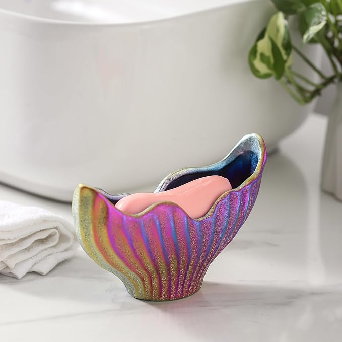 Sponge Holder for Kitchen Sink, Ceramic Dish Sponge Holder - Image 9