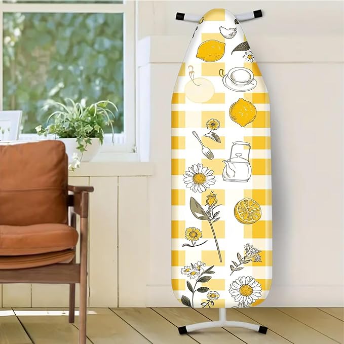 Nuxovilar Yellow Gingham with Lemons & Daisies Ironing Board Cover, This Cover - Image 2