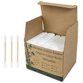 Bamboo Cotton Swabs – Sturdy Bamboo Sticks & Soft Cotton Tips – 100% by MeanHoo