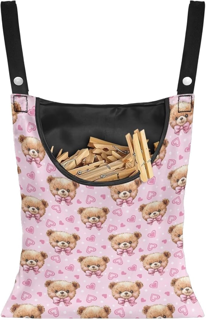 Clothespin Bag for Clothes Pin Holder for Outside and Clothes Line Pins by Unknown