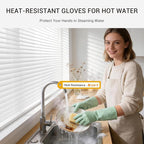 ThxToms 4 Pairs Reusable Rubber Gloves, 10mil Thick Heavy Duty Dishwashing & - Image 3