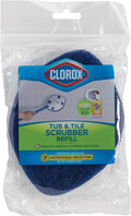 Clorox Extendable Tub & Tile Scrubber Refill, Diamond-Shaped Head Replacement by Clorox