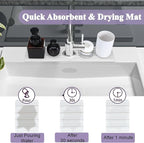 WIFORH Sink Faucet Mat, Quick Drying Stone Mat - Image 3