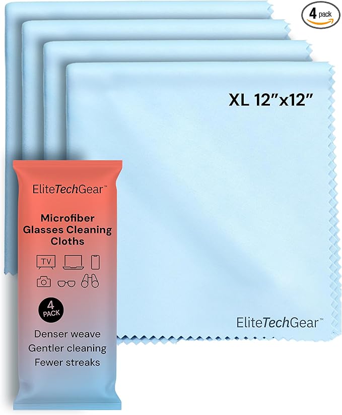 Elite Screens Microfiber Cleaning Cloth by EliteTechGear