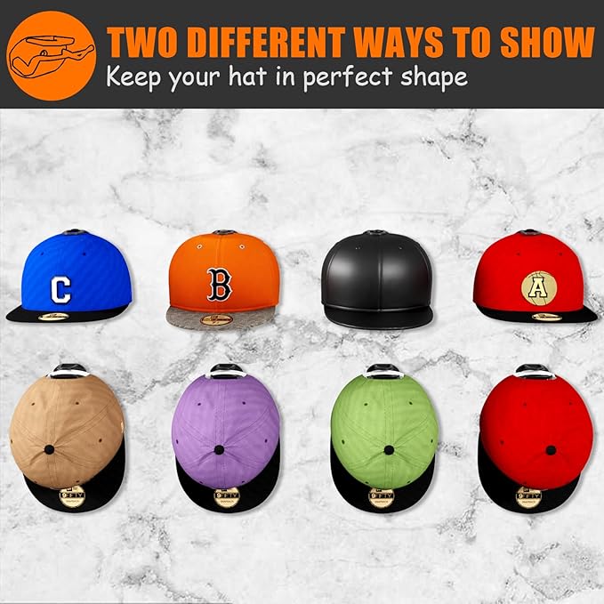 16 Pack Adhesive Hat Hooks for Wall, Strong Hat Rack for Baseball Caps - Image 2