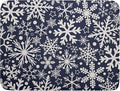 Dark Blue Winter Dish Drying Mat by Aytipun