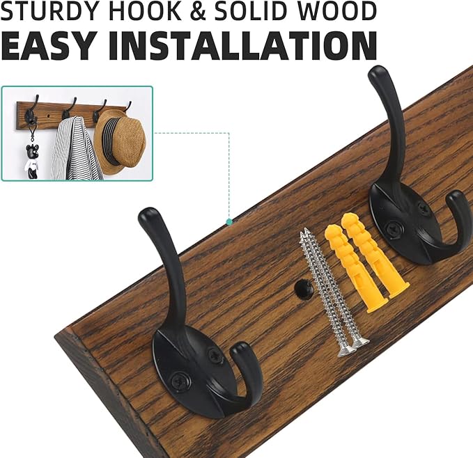 Coat Rack Wall Mounted, Wall Coat Rack - Image 6