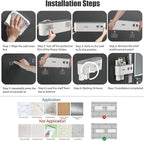Toothbrush Holders Wall Mounted, Double Automatic Toothpaste Dispensers - Image 6