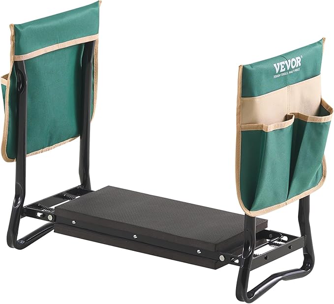 VEVOR Garden Kneeler and Seat, 330 lbs Load Capacity, 8" EVA Wide Pad, Foldable Garden Stool, Kneeling Bench for Gardening with Tool Bag, Gifts for Women, Grandparents, Seniors, Mom and Dad - Image 10