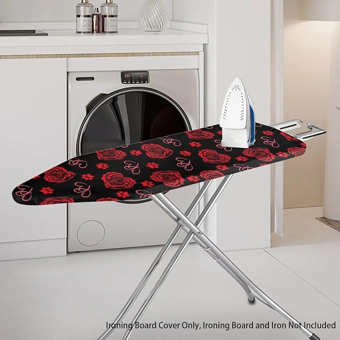 Rose Paw Ironing Board Cover and Pad, Thick Scorch Resistant Padding Heavy Duty - Image 2