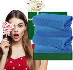 VOOVA & MOVAS Blue Hand Towels for Bathroom, 4 Pack Large 18"x28" - Image 6