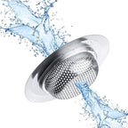 2 Pcs Kitchen Sink Strainer, Stainless Steel Drain Cover, Large Wide Rim 4.5" - Image 4