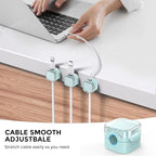 AhaStyle Magnetic Cable Organizer 6 Pack Cord Cable Holders Clips Strong - Image 3
