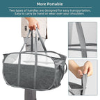 Collapsible Laundry Baskets, Tear Proof Pop Up Laundry Hamper - Image 6