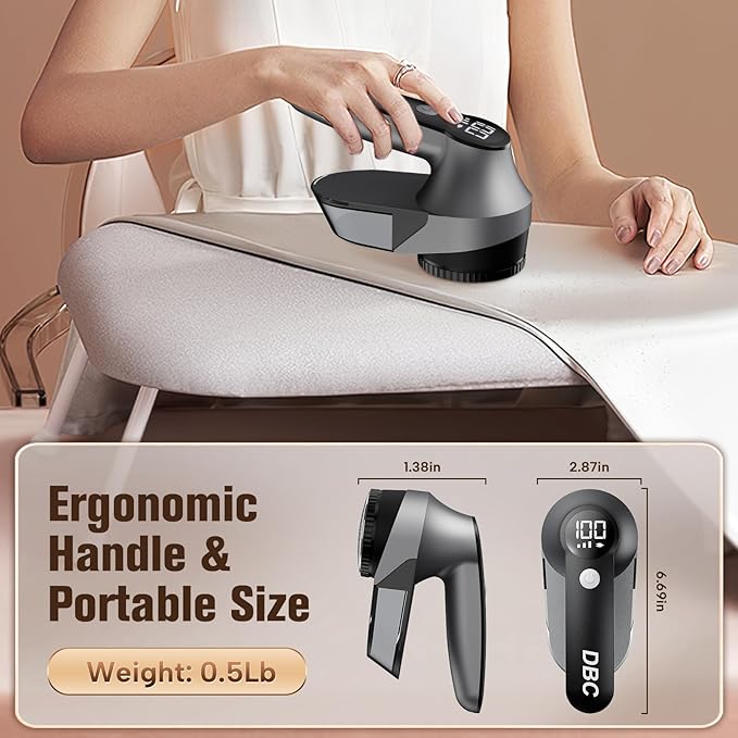 DBC Rechargeable Fabric Shaver, 3-Speed Lint Remover - Image 7