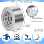 6 Pack Aluminum Foil Tape Bulk - Image 2