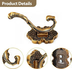 3 Pack Coat Hooks Metal Vintage Swan Shape Hooks, Heavy Duty Large Double Hook - Image 3