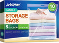 5 Gallon Extra Large Zipper Bag, 18” x 24” Clear Plastic Storage Bag by LVYSHOW