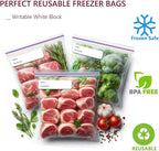 Large Plastic Bags With Zipper Top and Writable White Block, 2 Gallon, 2-Mil - Image 5