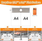 15.7 Inch Stone Faucet Mat for Kitchen Sink Splash Guard, Diatomite Sink - Image 2