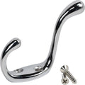Rok Hardware Heavy Duty Dual Coat Hook, 10 Pack ROKCH101CH by Rok