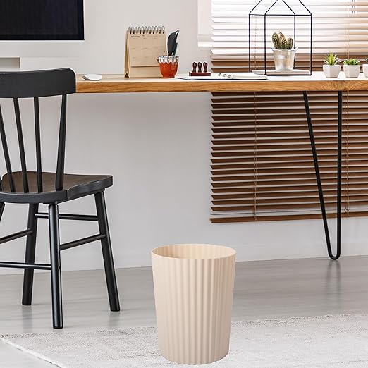 JiatuA Small Trash Can Plastic Wastebasket Round Garbage Container Bin - Image 8