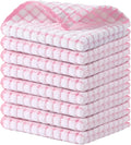 Kitinjoy Cotton 8 Pack Terry Kitchen Dish Cloths, 12 x 12 Inches Super Soft and by Kitinjoy