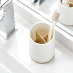 iDesign Toothbrush Holder with 3 Divided Sections - Image 4