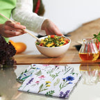 Geyoga 6 Pcs Spring Floral Kitchen Towels Flamingo Dish Hand Towels Sunflower - Image 4