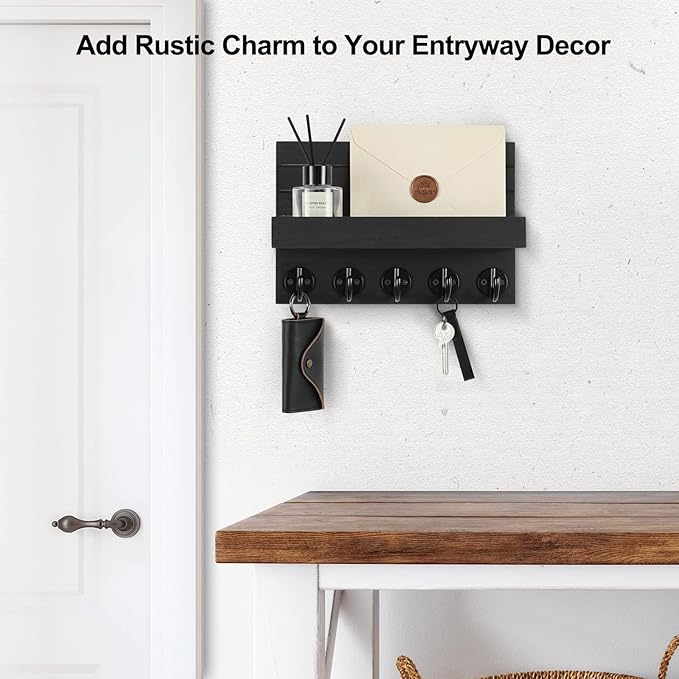 Key Holder for Wall, Decorative Key and Mail Holder - Image 4