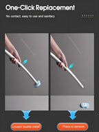 Disposable Toilet Brush with 48 Refill Heads and Holder– Includes Storage - Image 7