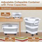 Dog Food Storage Container，10-25 lbs Airtight Collapsible Cat Food Storage - Image 2