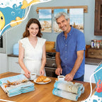 Breling Set of 6 Summer Beach Kitchen Towels Coastal Dish Towel Bathroom - Image 5