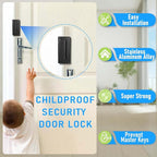 2Pack Home Security Door Reinforcement Lock, Childproof Safety Door Lock Latch - Image 3