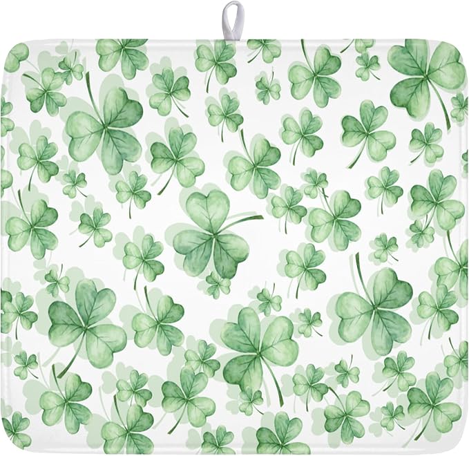 St Patrick's Day Dish Drying Mat by Sweetshow