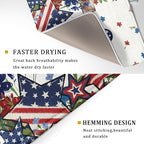 Star Floral Patriotic 4th of July Dish Drying Pad 18 x 24 Inch - Image 3