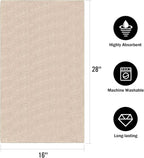 Orighty 6 Pack Brown Hand Towels - Image 3