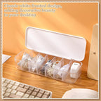 Cable Organizer Box with Lid, 7 Compartments Charger Organizer - Image 6