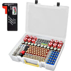 Battery Organizer Storage Holder- Batteries Case Containers Box by ALKOO