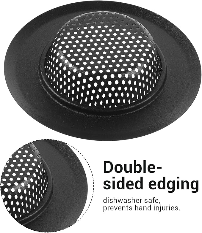 2 PCS Drain Strainer, Sink Strainer, Large Wide Rim 4.5 Inch Diameter - Image 3