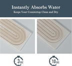 Stone Faucet Mat for Kitchen Sink, Quick Drying Mats, Water Absorbing Guard & - Image 3