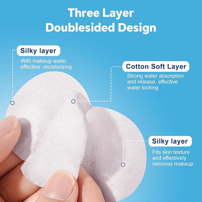 Cotton Rounds for Facial Cleansing and Nail Polish Removal - Image 3