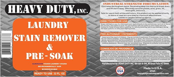 Heavy Duty Laundry Stain Remover & Pre-Soak Spray - Image 9