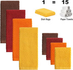 100% Cotton Kitchen Towels and Dishcloths Set - Image 2