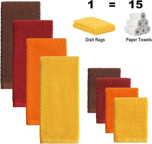 100% Cotton Kitchen Towels and Dishcloths Set - Image 2