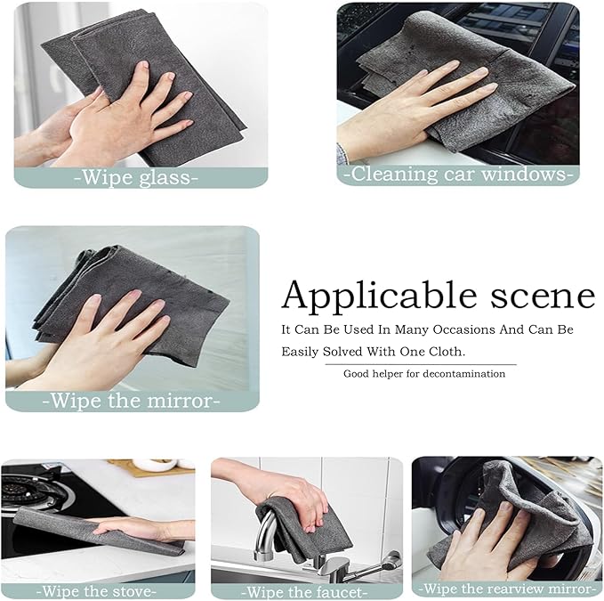 5pcs 9×7 Inches Real Magic Cloth Thickened Magic Cleaning Cloth Microfiber - Image 5