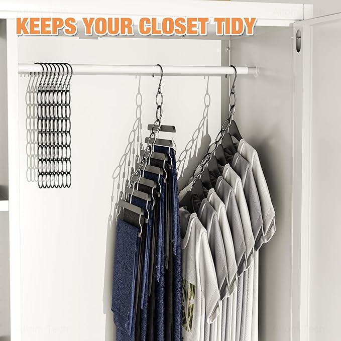 NiHome Clothing Chain Hangers 10-Pack - Image 5