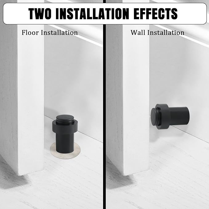 10 Pack Black Door Stoppers - Image 5